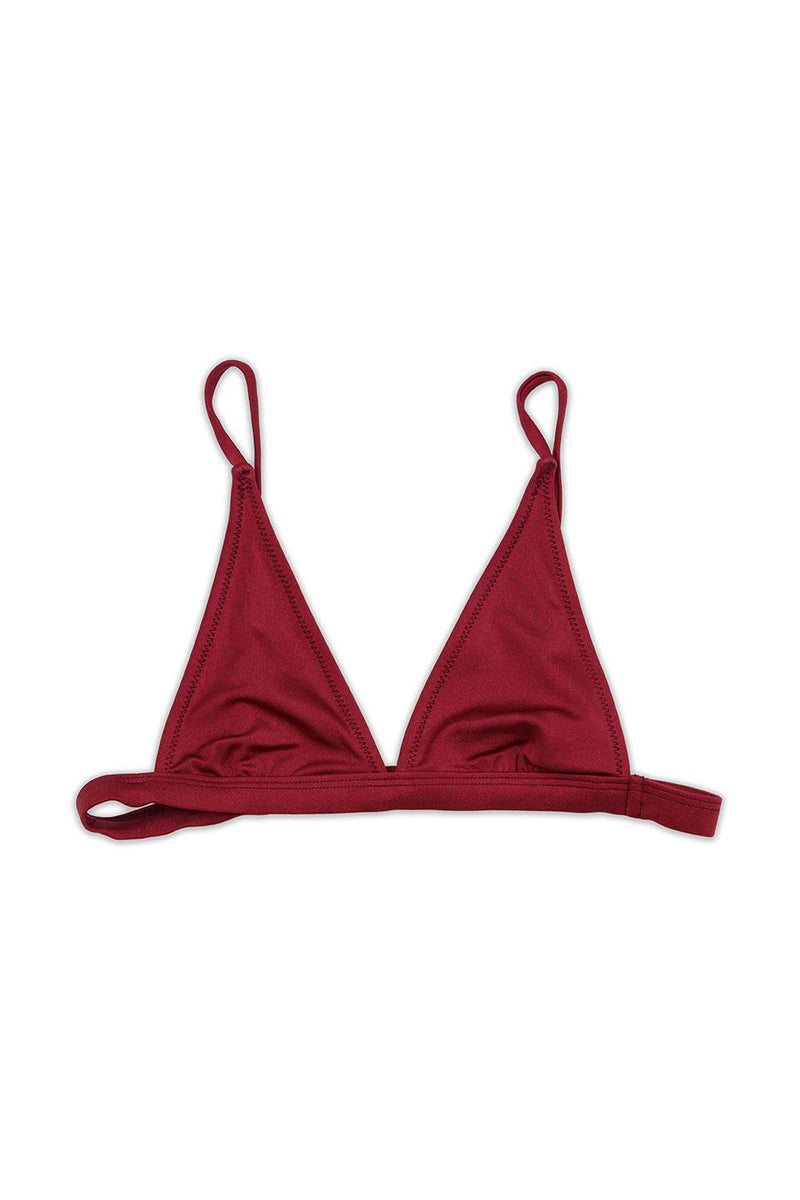CRUISE BIKINI TOP - SHIMMER RUBY - Ris-k Swimwear